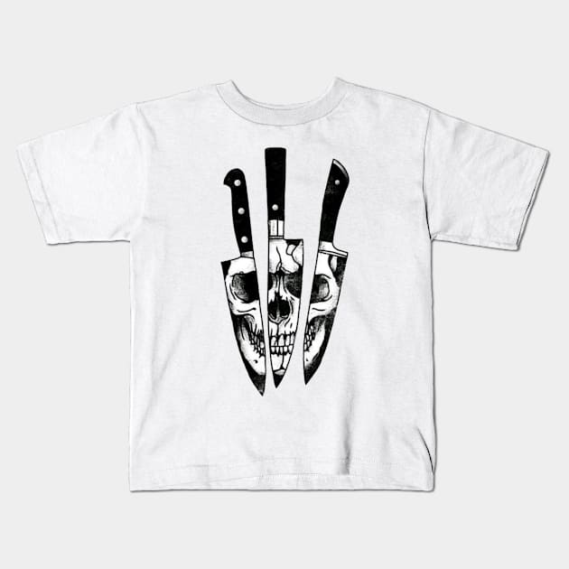 Maniac knife Kids T-Shirt by Vadler